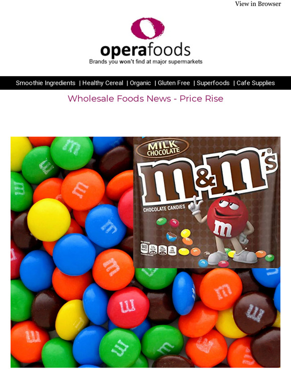 Opera Foods Mars Wrigley Price Rise from April 2024 Milled