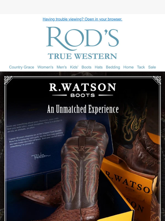 Rods hot sale western boots