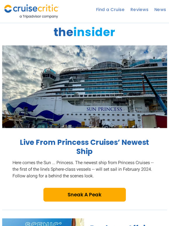 Cruisecritic: Princess Cruises’ Newest Ship & New Pictures of The World ...