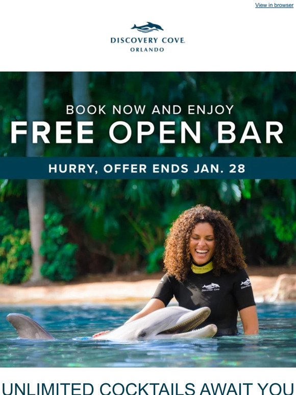🍹🌴 Free Unlimited Cocktails in Paradise