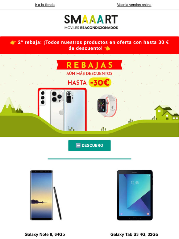🎁 ¡Aprovecha la 2ª rebaja para cambiar a productos reacondicionados!