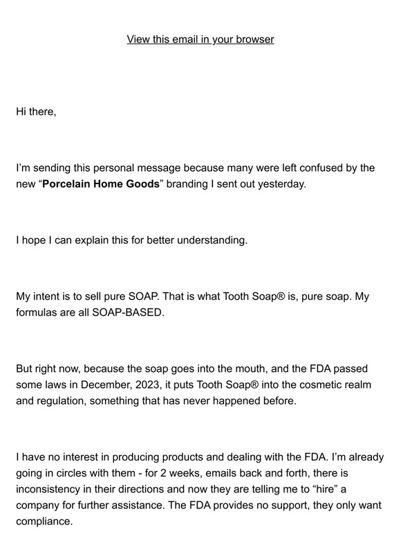 ⚠️ RE: Tooth Soap® Confusion
