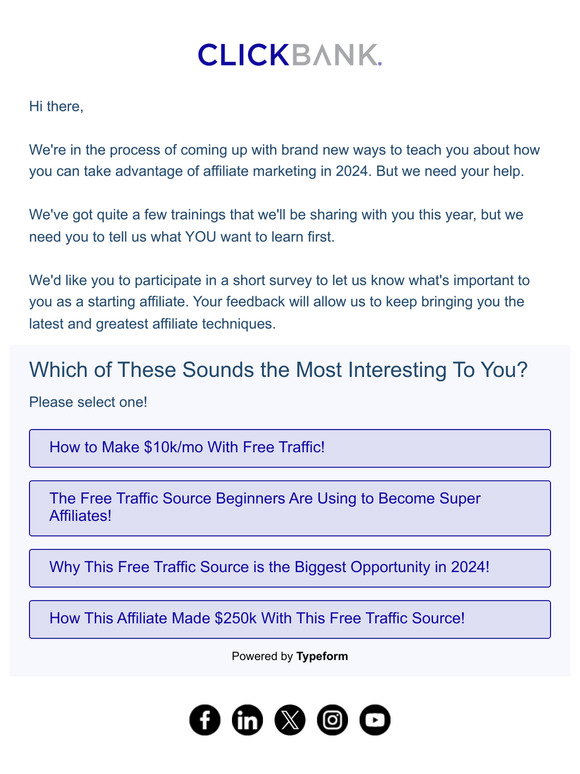 ClickBank: Hi, We Need Your Help | Milled
