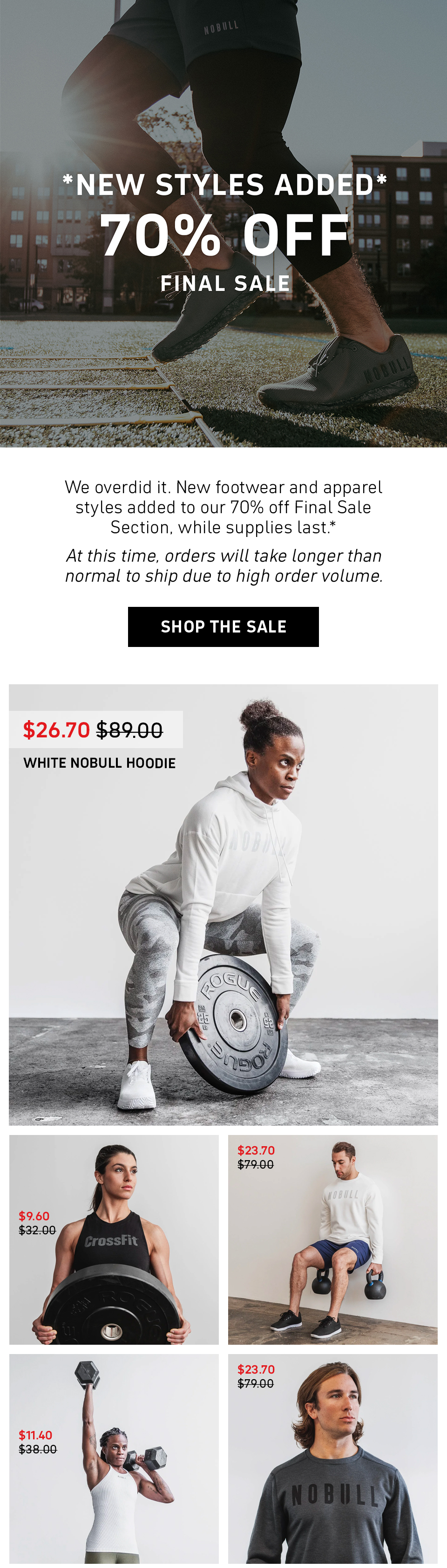 Nobull sale 2024