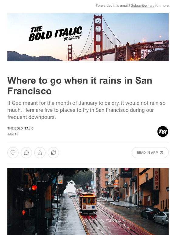 The Bold Italic Where to go when it rains in San Francisco Milled