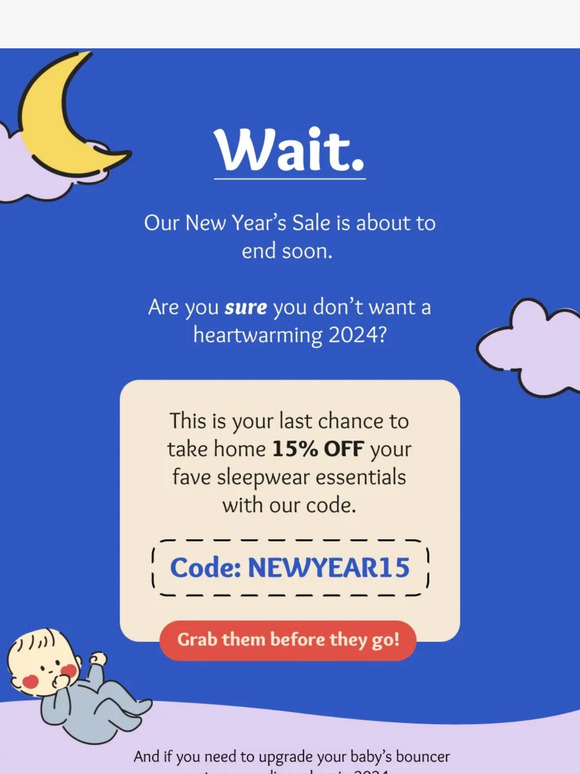 Your 15% is about to go…