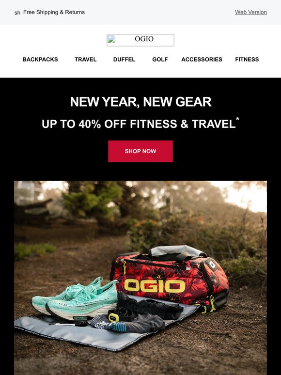 New Year, New Gear | Up To 40% Off Fitness & Travel