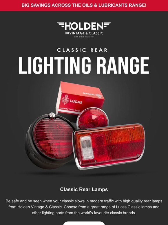 Classic Rear Lighting Range💡