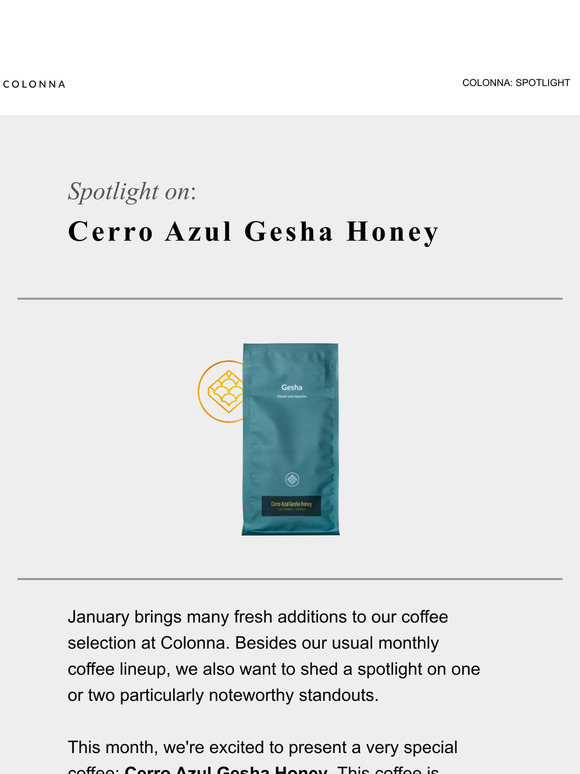 Revisiting Excellence: CGLE's Cerro Azul Gesha Honey