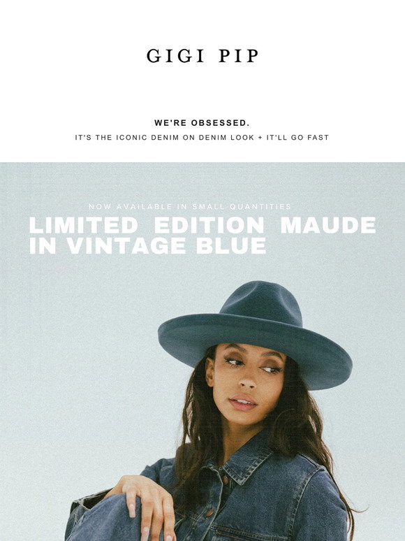 Gigi Pip: Limited Edition Maude in Vintage Blue - Available  display picture 1
