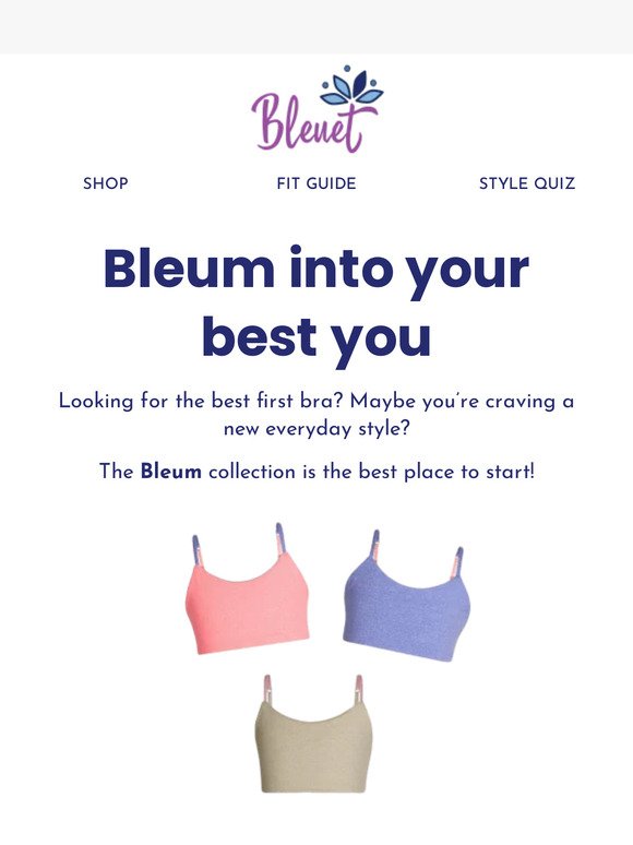 TA DA 🪄 Here is the NEW Bleum Petal Bra in Mint-Navy!! This bra