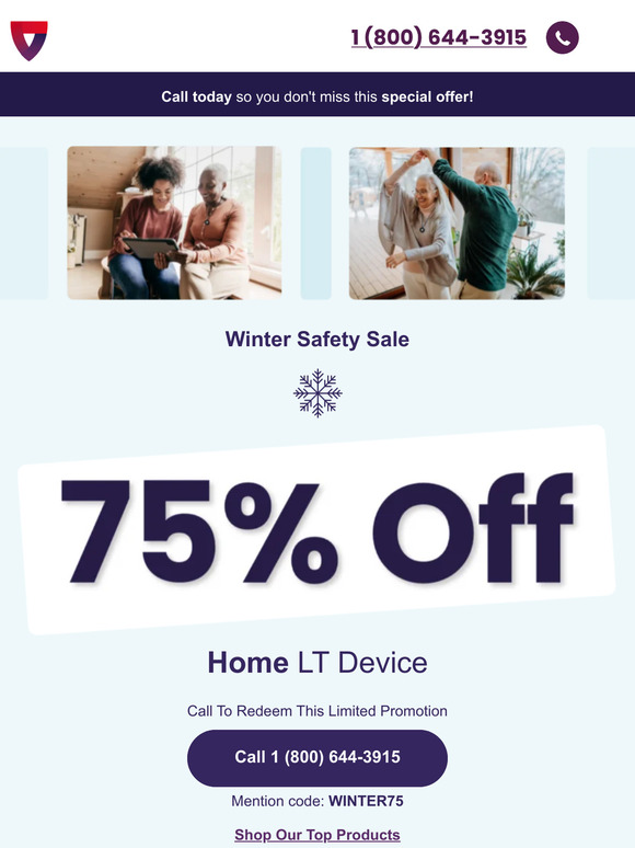 Winter Safety Sale: Save 75% on Medical Guardian's Home LT!