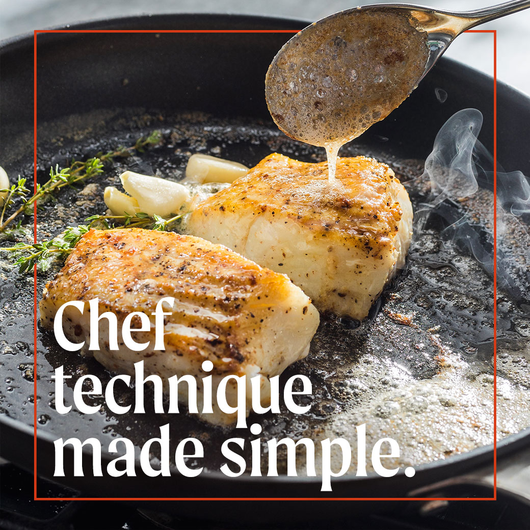 America's Test Kitchen How to make perfectly basted fish? Answer's