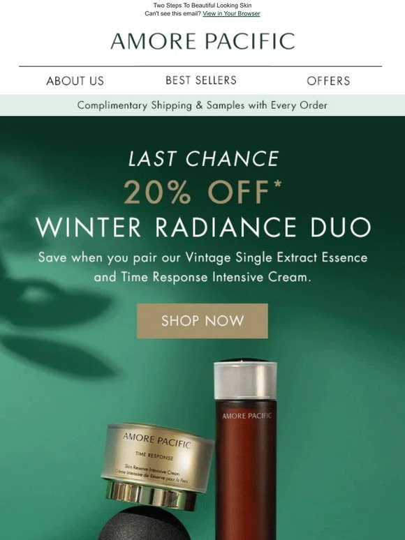 Last Chance: 20% Off Winter Radiance Duo