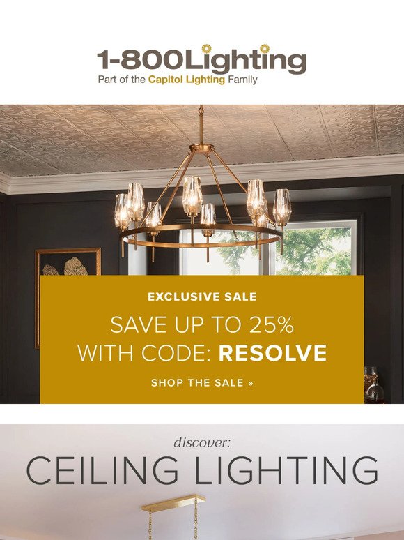 Save on Your {New} Ceiling Lights ➟