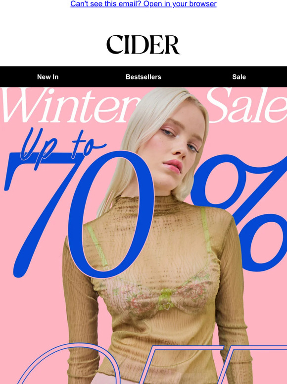 Cider Email Newsletters Shop Sales, Discounts, and Coupon Codes