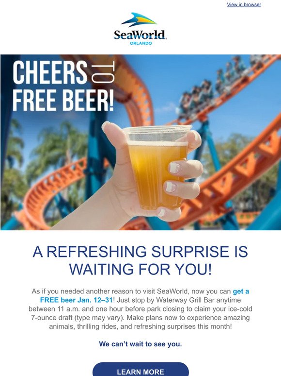 Don't miss FREE BEER! 🍺