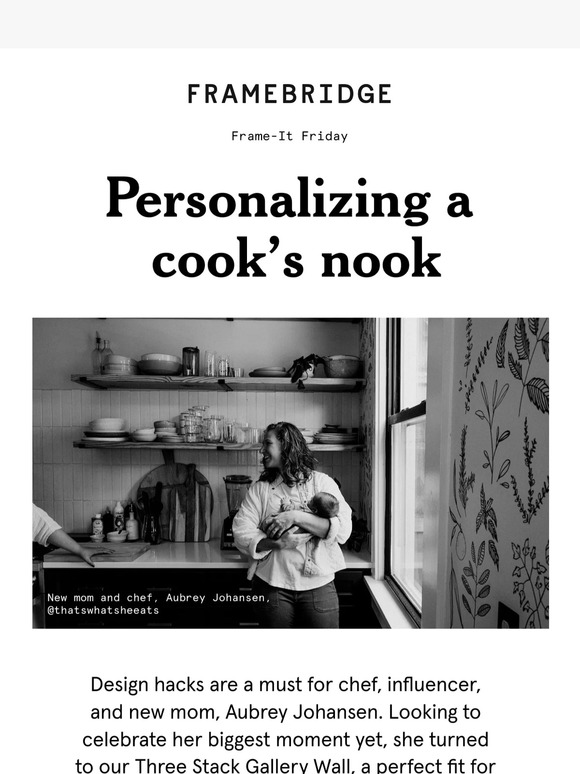 FrameBridge What do Gallery Walls and pasta have in common? Milled