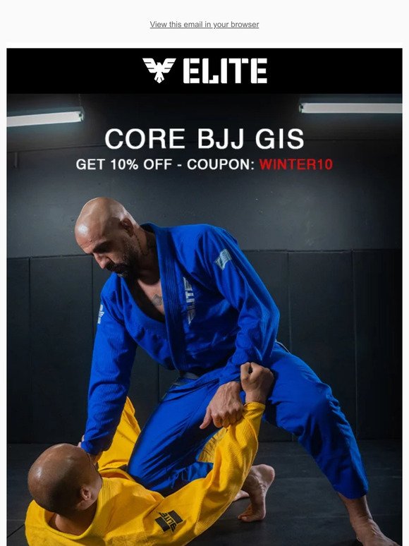 Elite Sports: Elite Sports Core Brazilian Jiu Jitsu BJJ Gis - Get 10% Off
