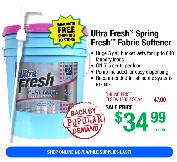 Menards Ultra Fresh® 5Gallon Liquid Laundry Detergent ONLY 39.99