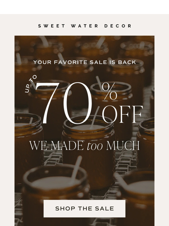Up to 70% OFF❗️For a limited time only.