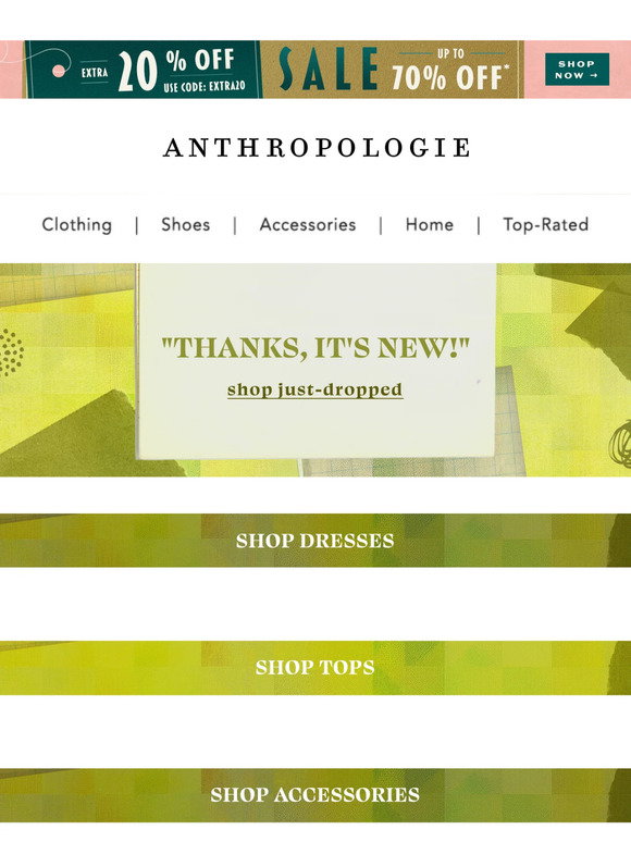 Anthropologie 2023 sale: Get an extra 50% off sale items