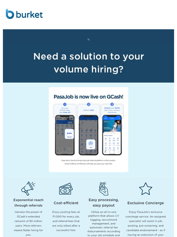 Let GJobs Powered by PasaJob solve your volume hiring needs for 2024!