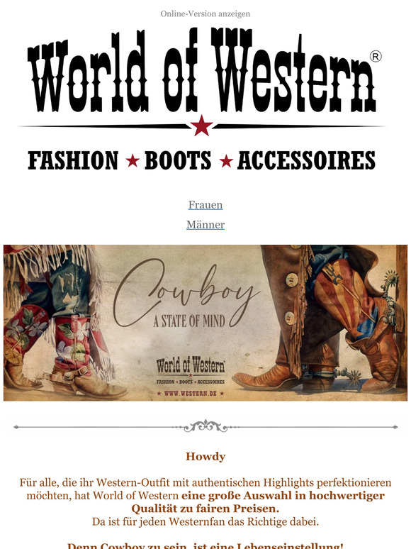 Tolle Western-Outfits zu fairen Preisen!