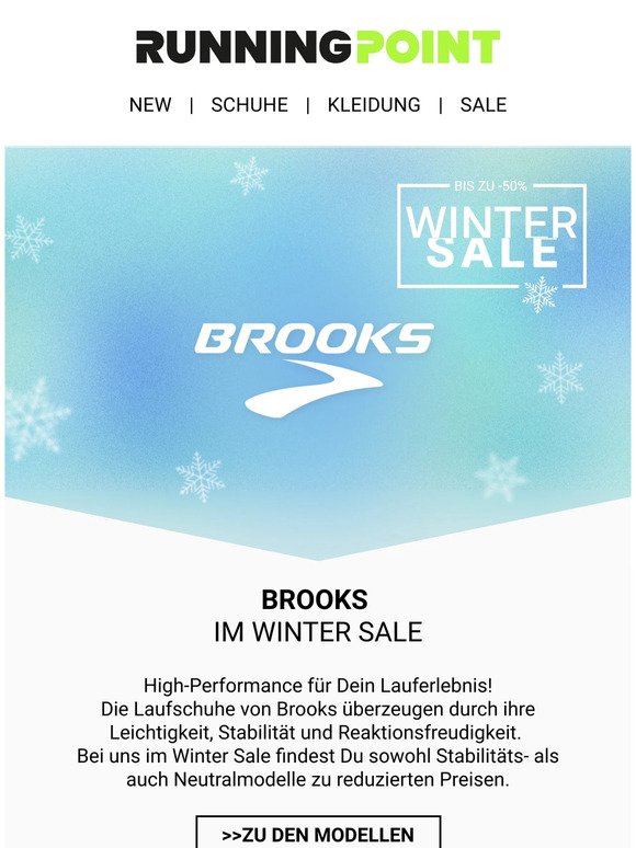 Brooks Laufschuhe im Winter Sale