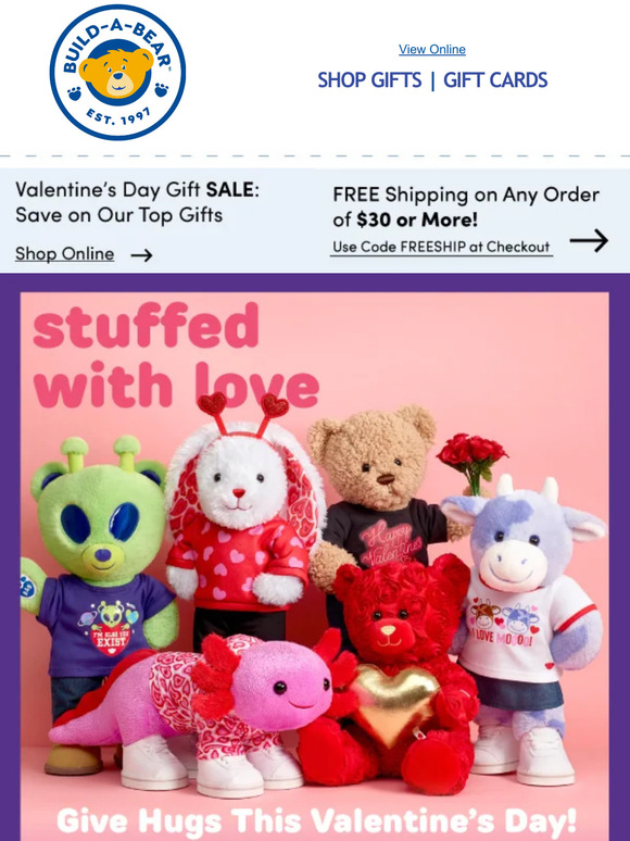 BuildABear NEW Valentine’s Day Collection in Stores & Online! Milled
