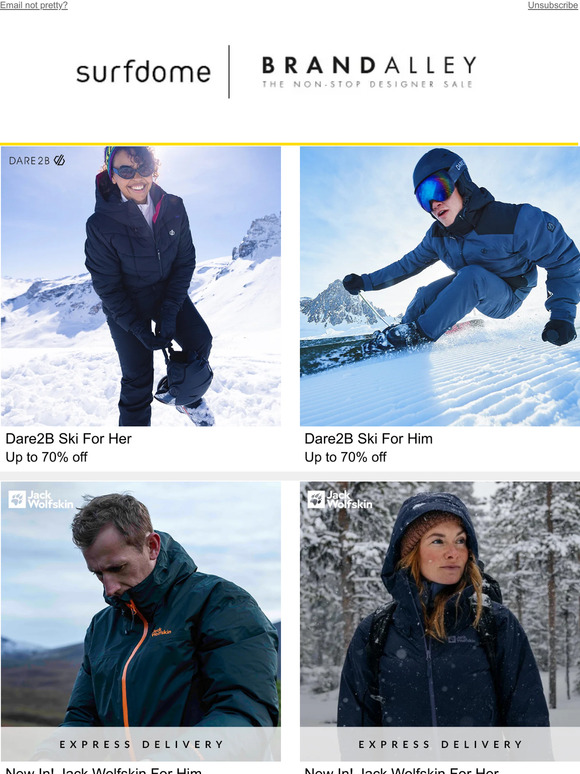 New In: Jack Wolfskin and Dare2B Ski