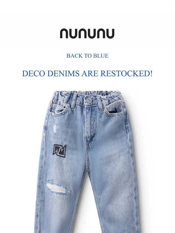 restocked. the deco denims are back!