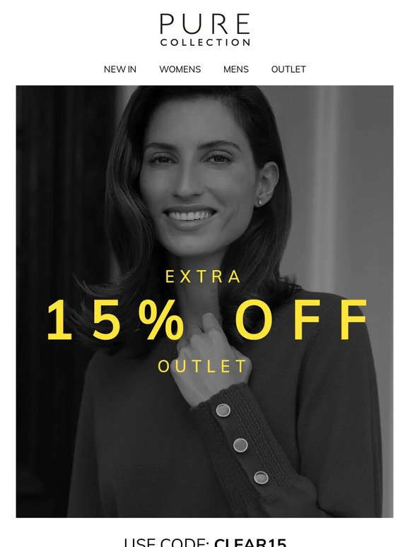 Take An Extra 15% Off Outlet