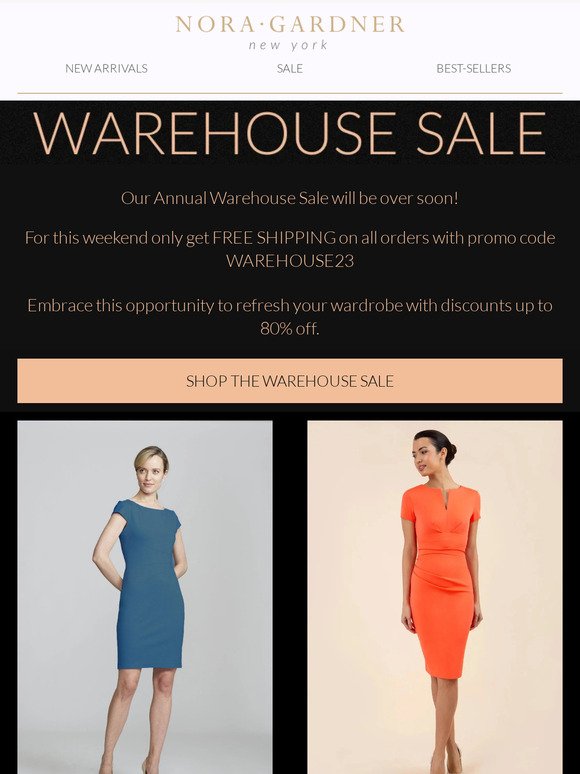 LAST CALL ON OUR WAREHOUSE SALE