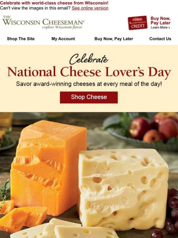 It’s a Day Just for Cheese Lovers