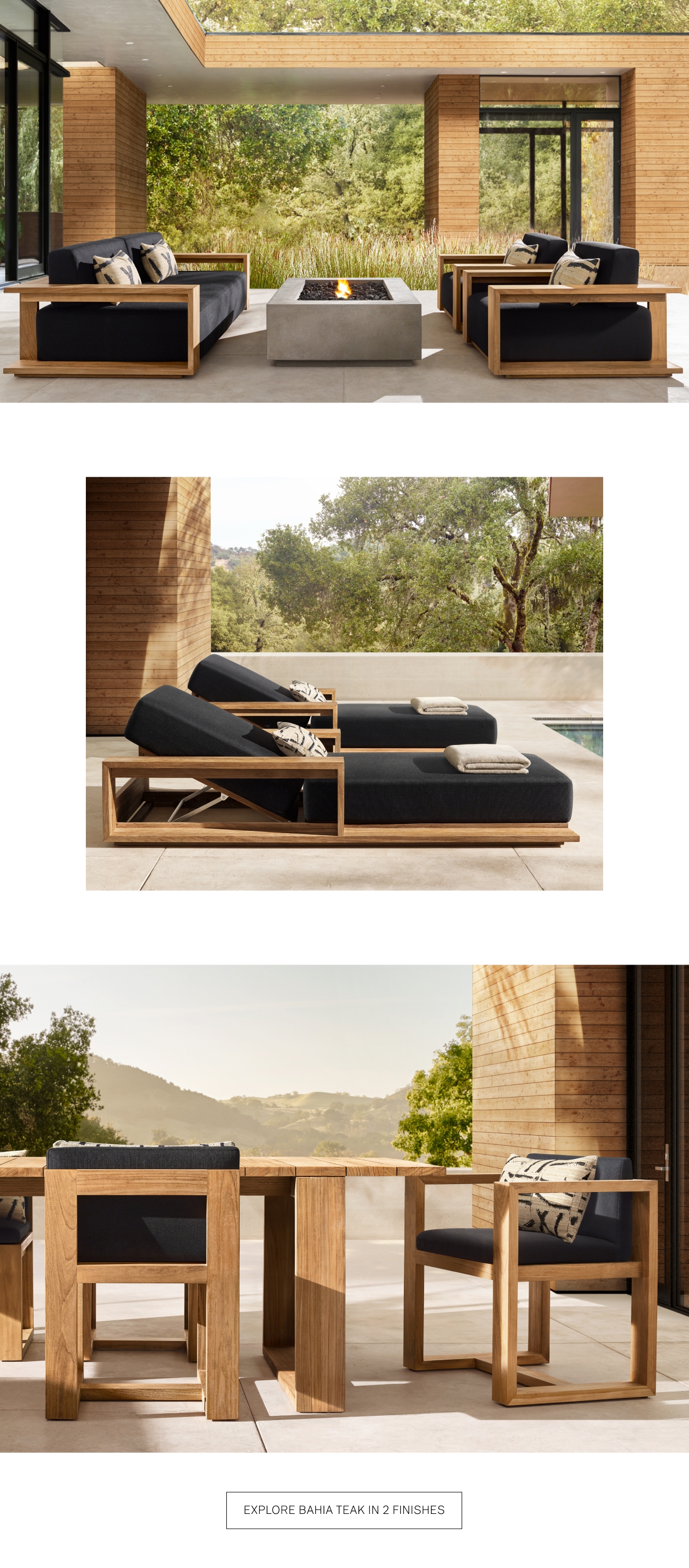 Restoration Hardware Caicos, Marbella & Bahia. Architectural Outdoor
