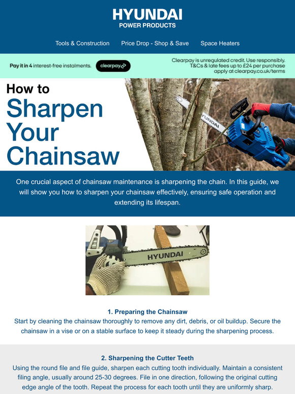 Hyundai Power Equipment: 💡 Top chainsaw tips, maintenance guide ...