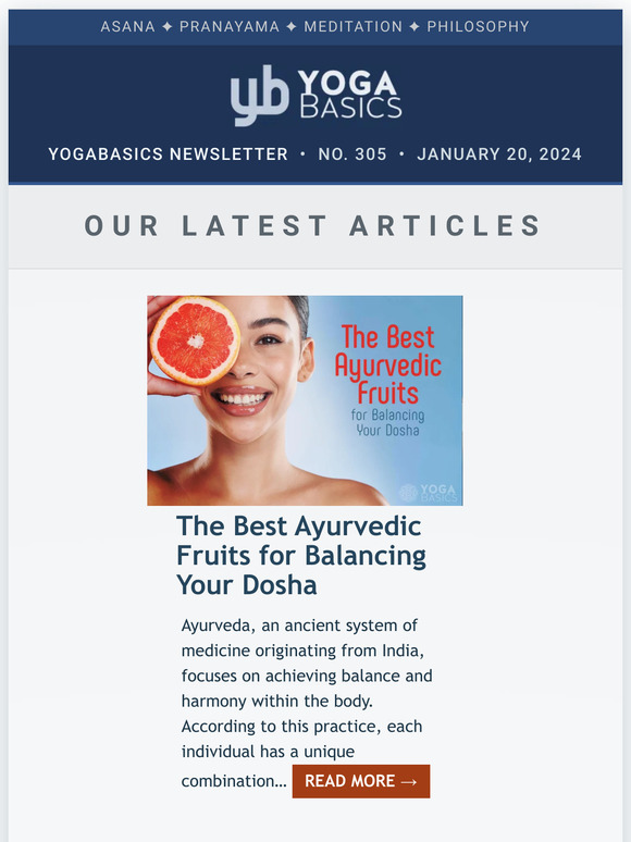 Yoga Basics News #305 • January 20, 2024