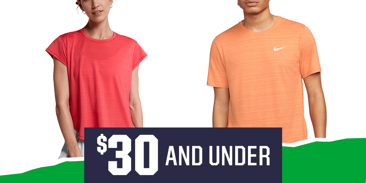  $30 and under.