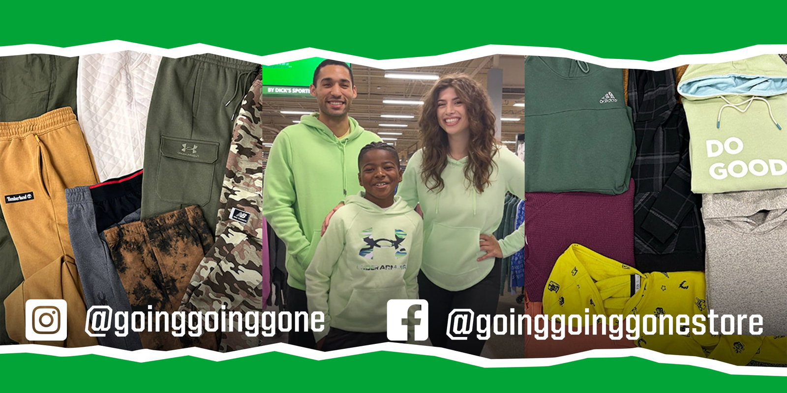  Instagram Icon @goinggoinggone Facebook icon @goinggoinggonestore.