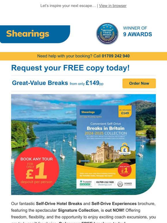 Shearings Holidays NEW SelfDrive Breaks brochure out NOW! Milled