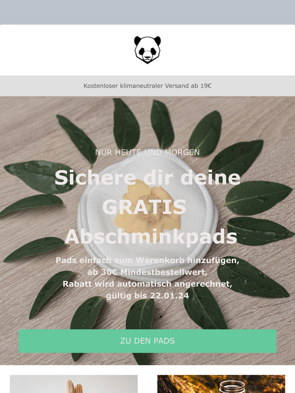 GRATIS Abschminkpads für dich 💚