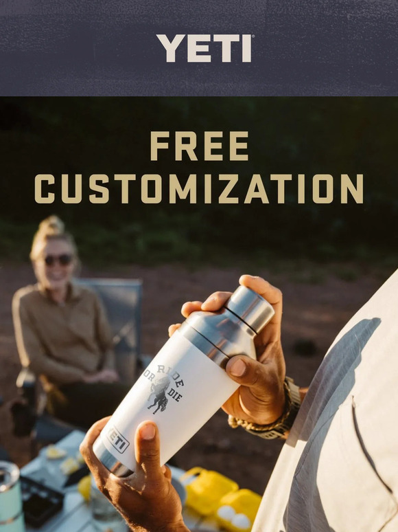 YETI Free Customization For Valentine’s Day Milled