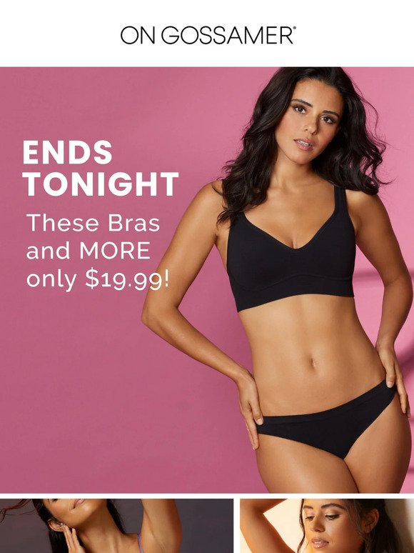 OnGossamer: “a comfy, sexy wirefree bra is like a needle in a