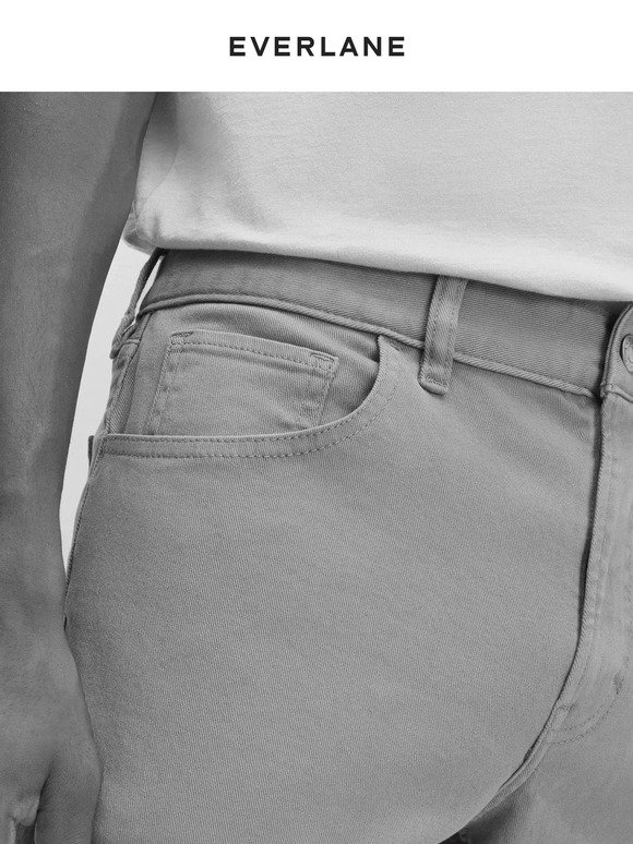 New In: The Stretch Twill 5-Pocket Pant