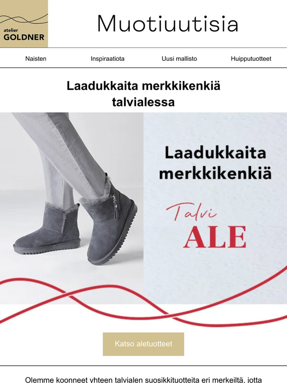 Laadukkaita merkkikenkiä talvialessa