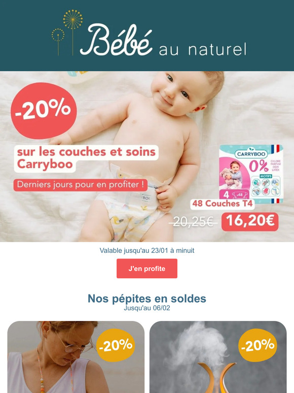 -20% sur les couches Carryboo 😍
