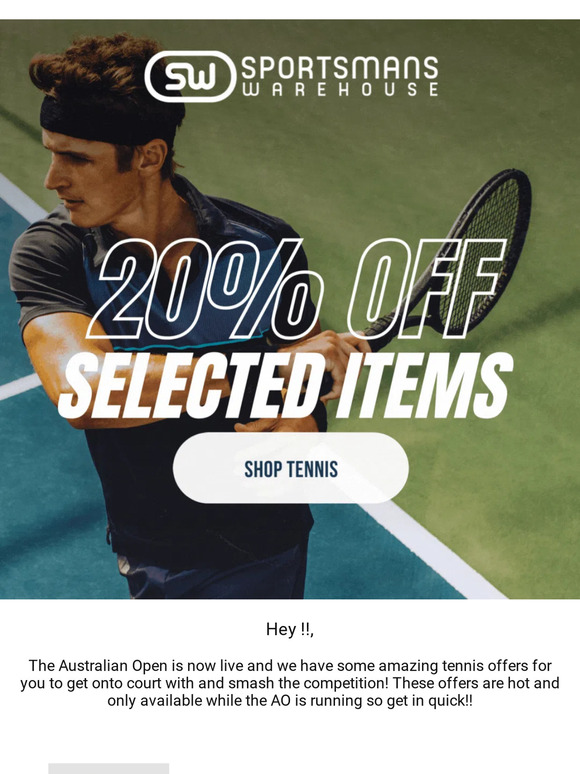 🎾 Don't miss out on the Aussie Open sale! 🎾