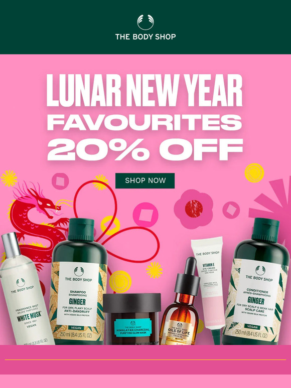 ✨🎆Kung Hei Fat Choi! 🥳  Get 20% Off on your favourites!