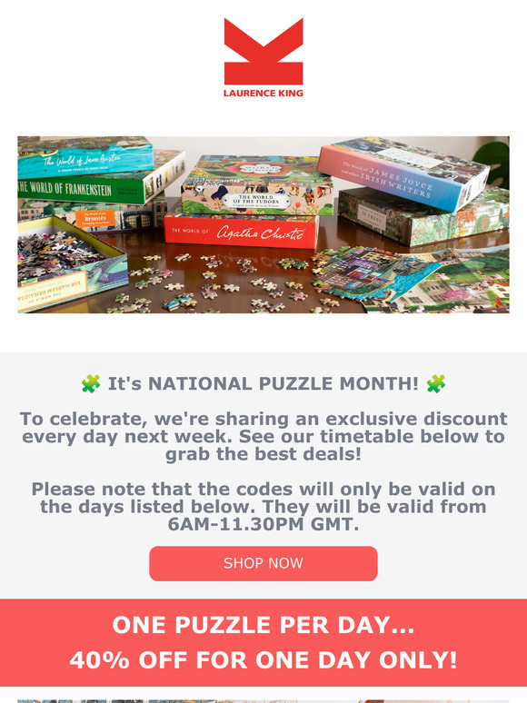 Take a look at our National Puzzle Month Deals! 🧩